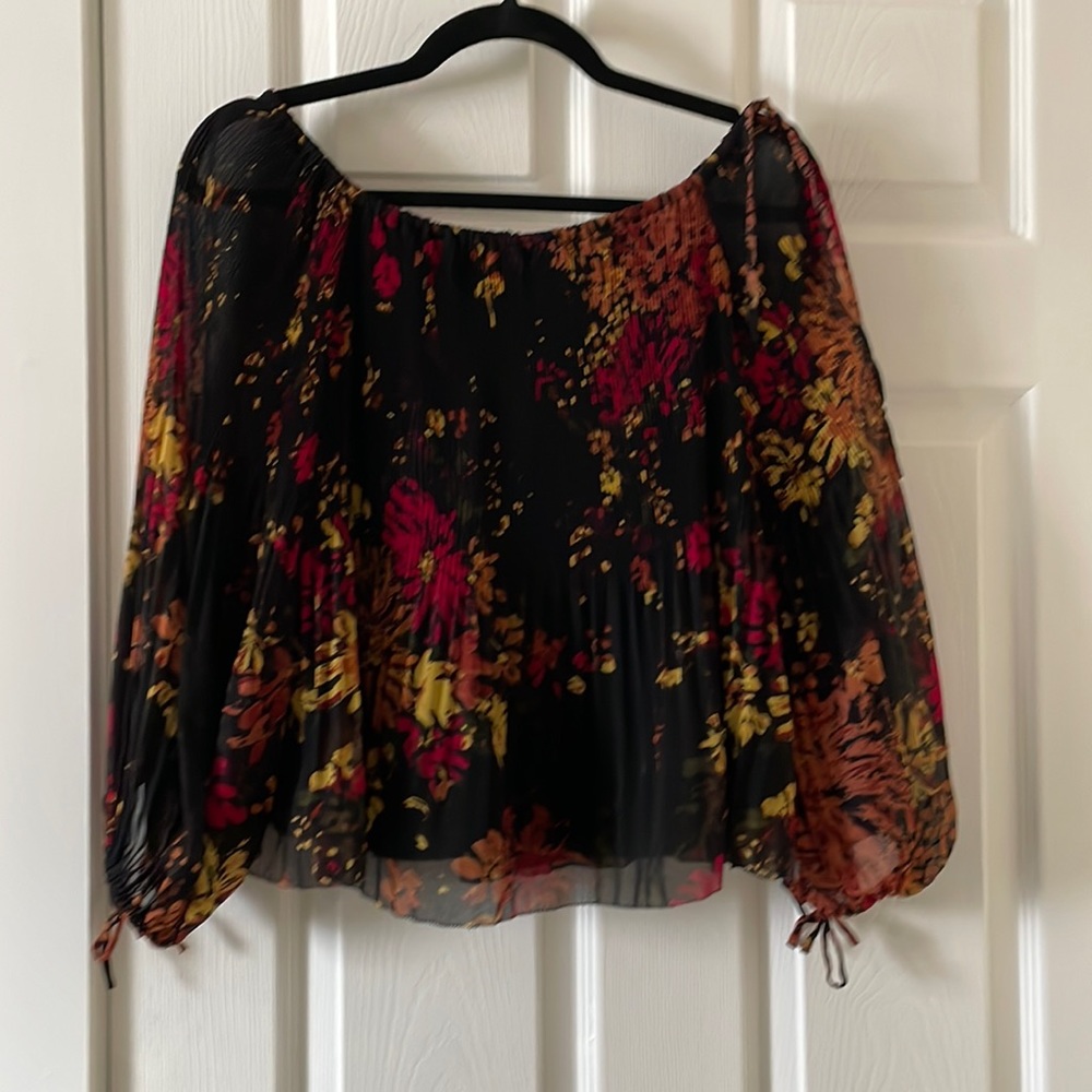 Wilfred blouse floral red black autumn winter artizia